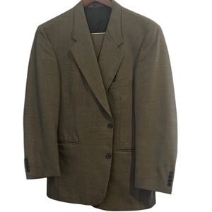 Gianfranco Ferre Brown Wool Italian Jacket and Pants Suit Men's 44 Regular